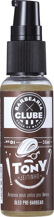 Barbearia Clube Tony Jeitinho n 01 - Óleo Pré-Barba 30ml
