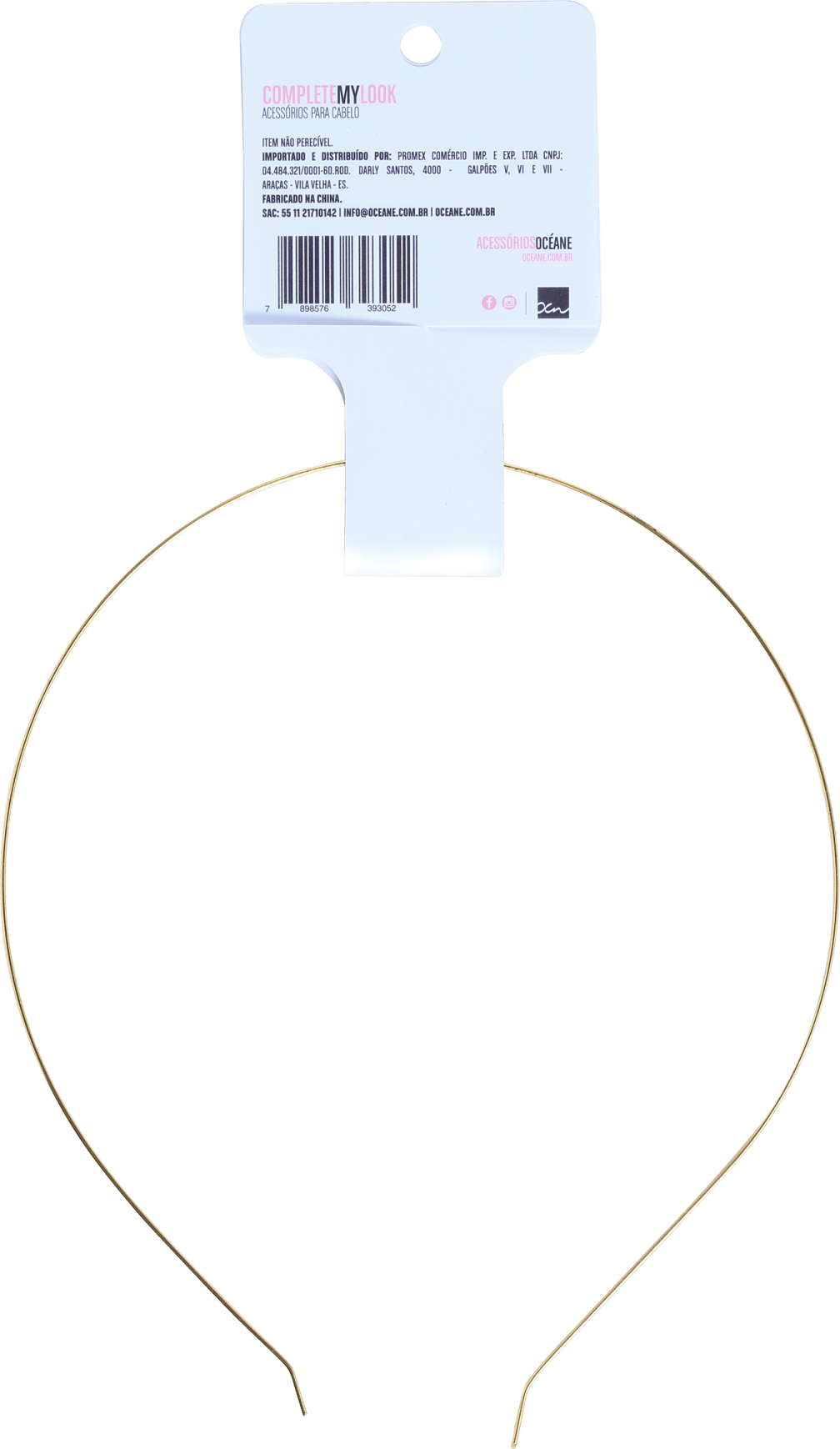 Océane Femme Complete My Look CML 116 Gold - Tiara de Cabelo