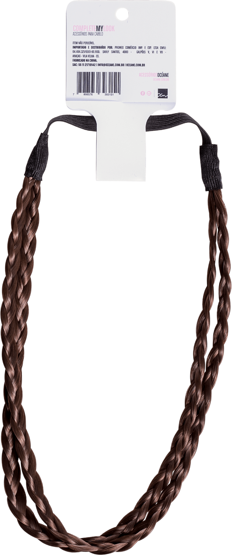 Océane Femme Complete My Look 123 Brown - Faixa de Cabelo Trançada