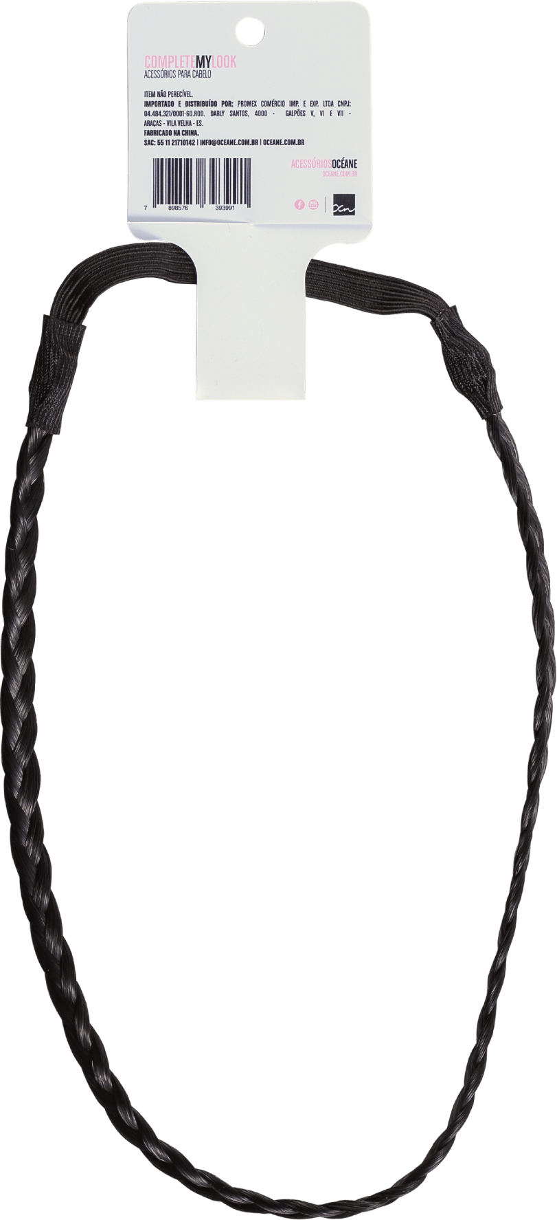 Océane Femme Complete My Look 177 Black - Faixa de Cabelo Trançada