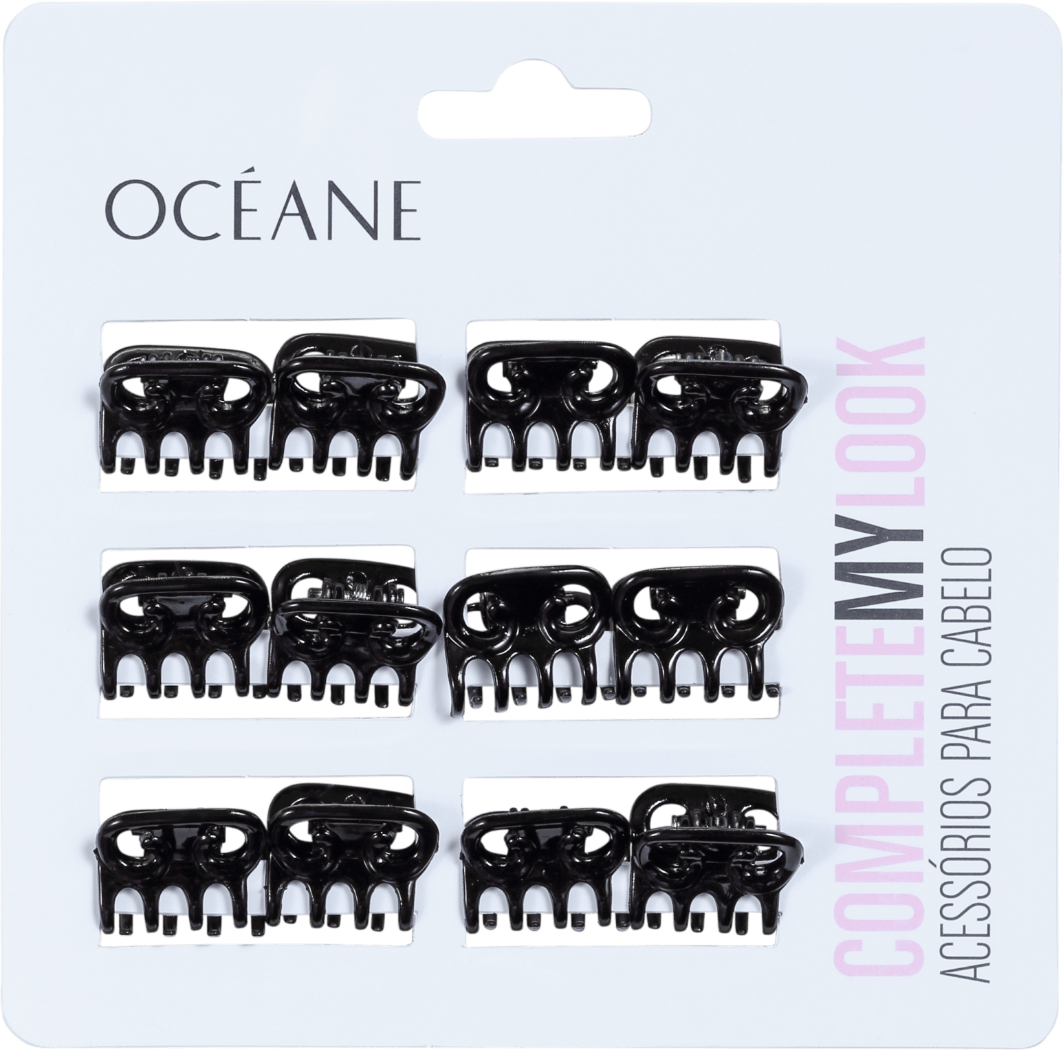 Océane Femme Complete My Look 148 Black - Mini Prendedor de Cabelo 12un