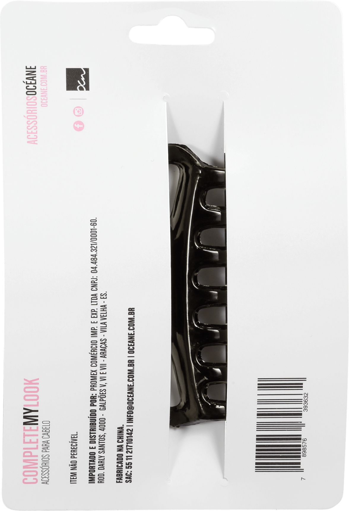 Océane Femme Complete My Look 159 Black - Prendedor de Cabelo