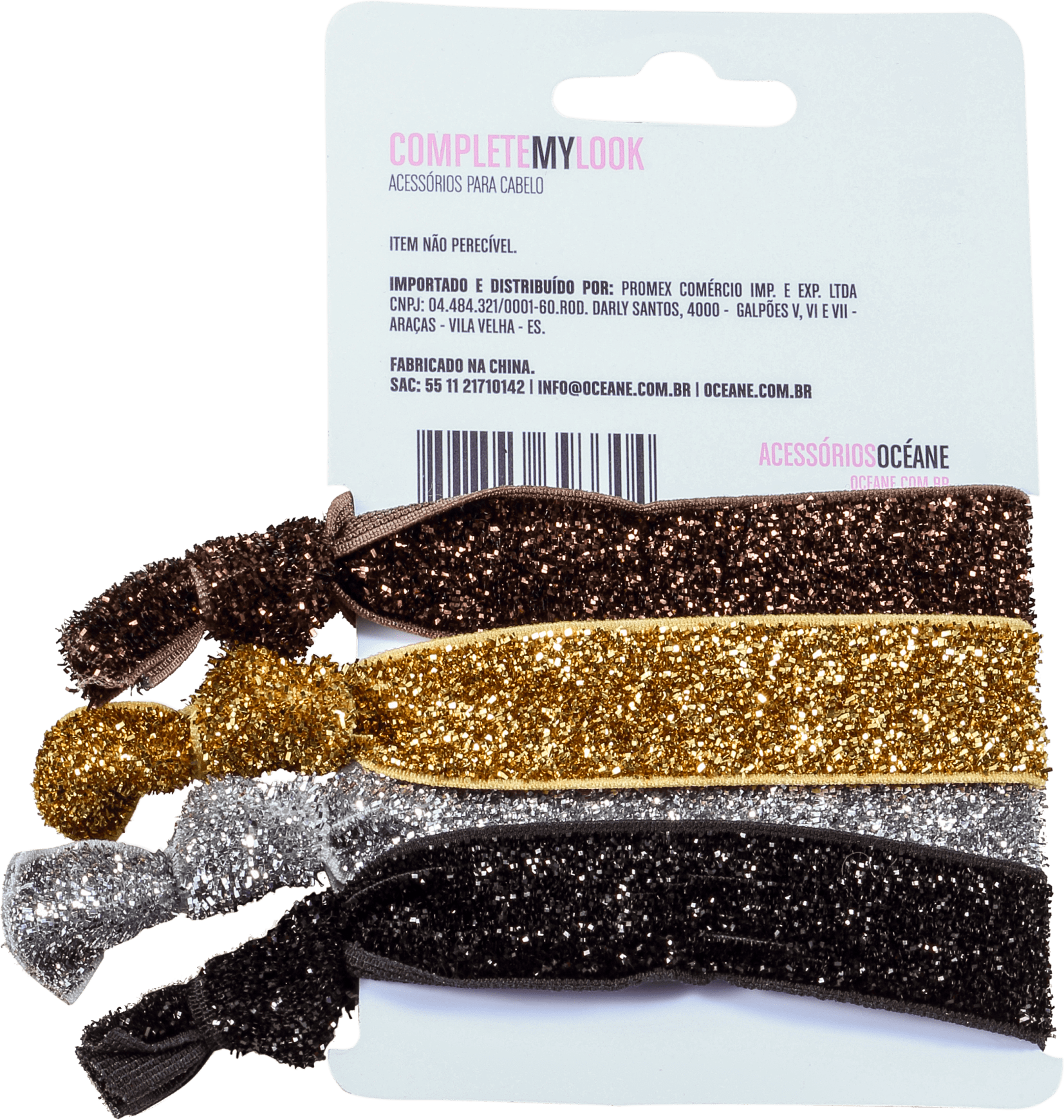 Océane Femme Complete My Look 131 Glam - Kit com Elásticos para Cabelo