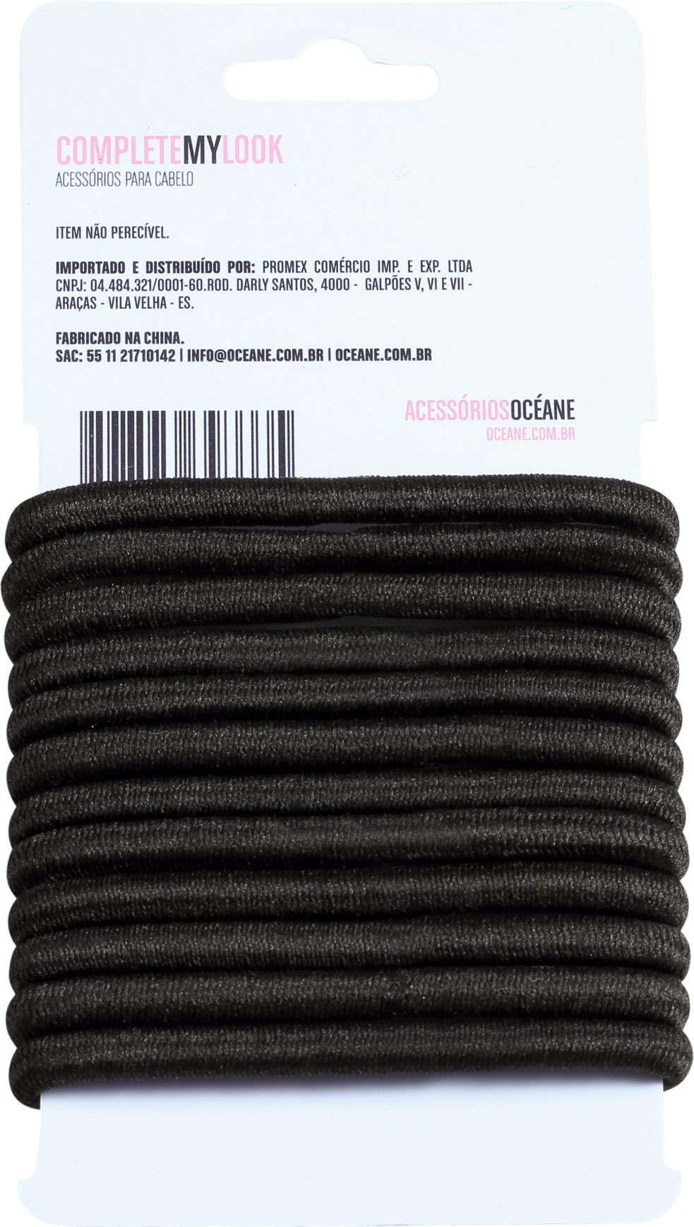 Océane Femme Complete My Look 134 Black - Kit de Elásticos para Cabelo