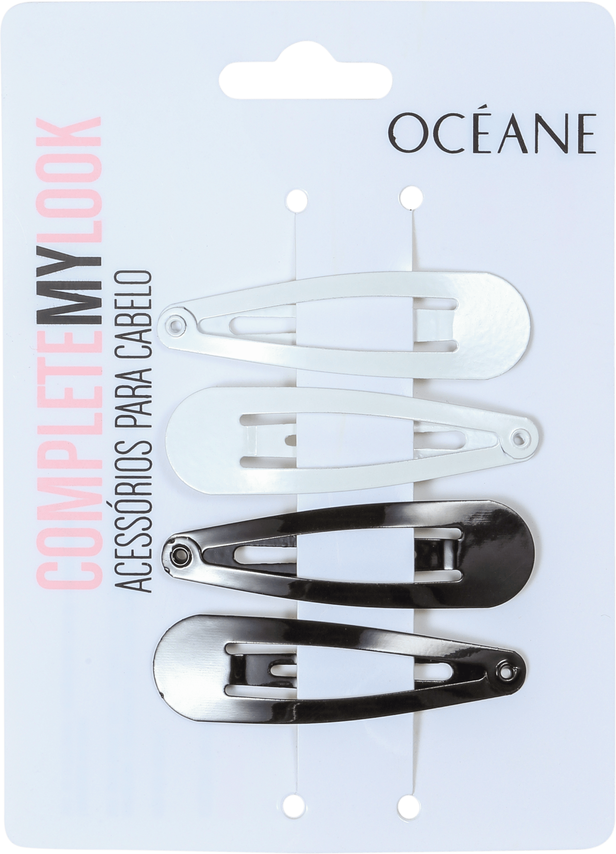 Océane Femme Complete My Look 30 Black White - Conjunto de Tic-Tac para Cabelo