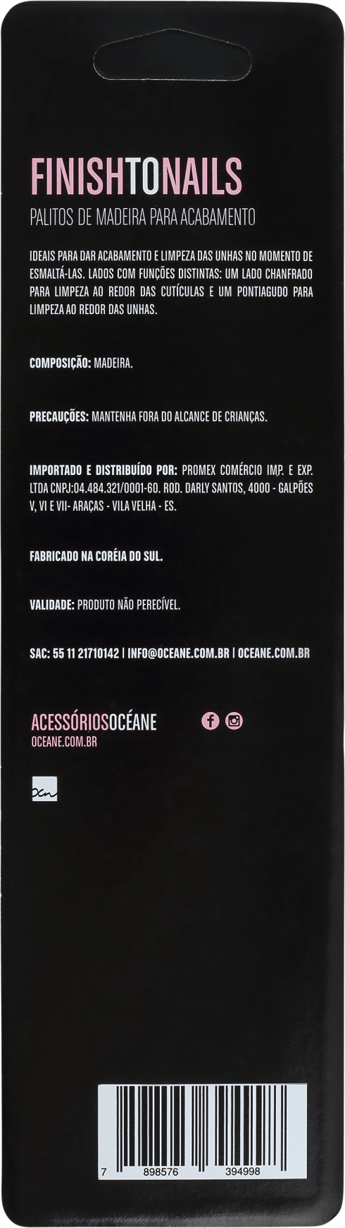 Océane Femme Finish To Nails - Palito de Unha (12 unidades)