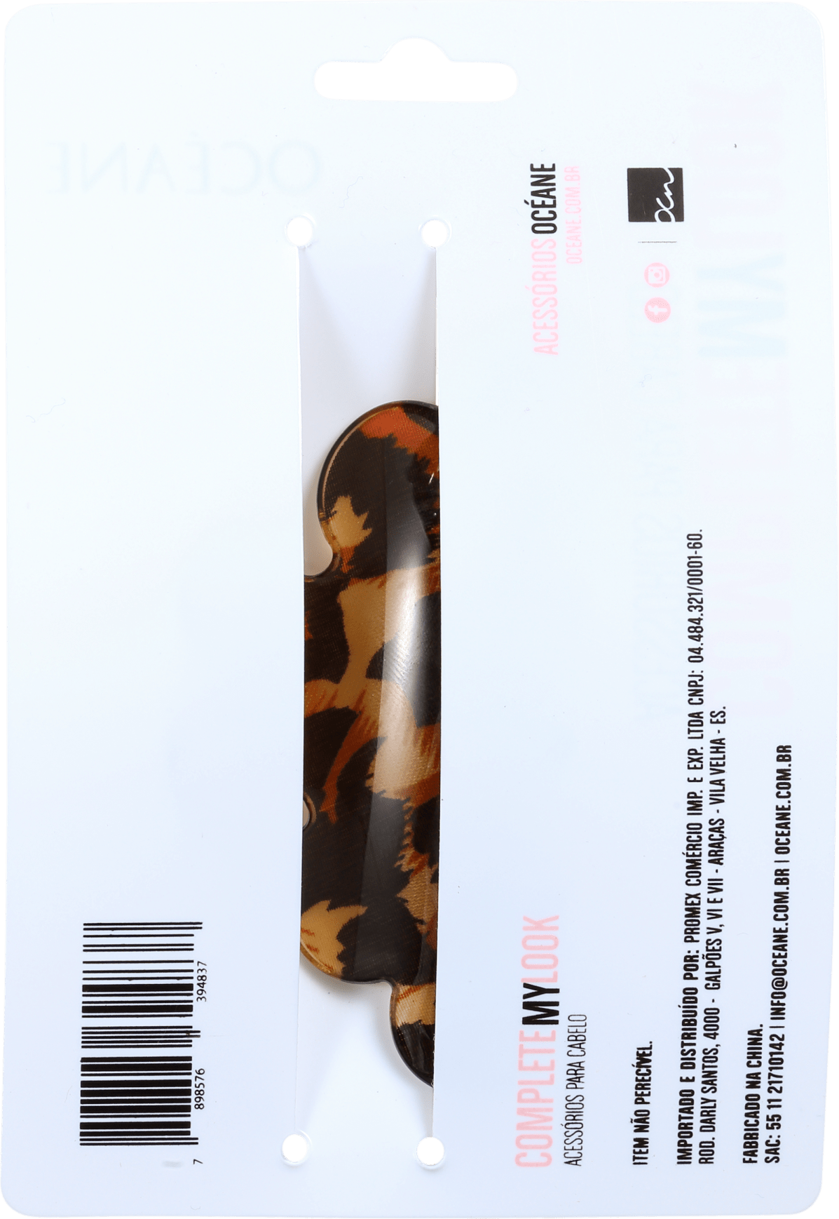 Océane Femme Complete My Look 191 Animal Print - Presilha para Cabelo