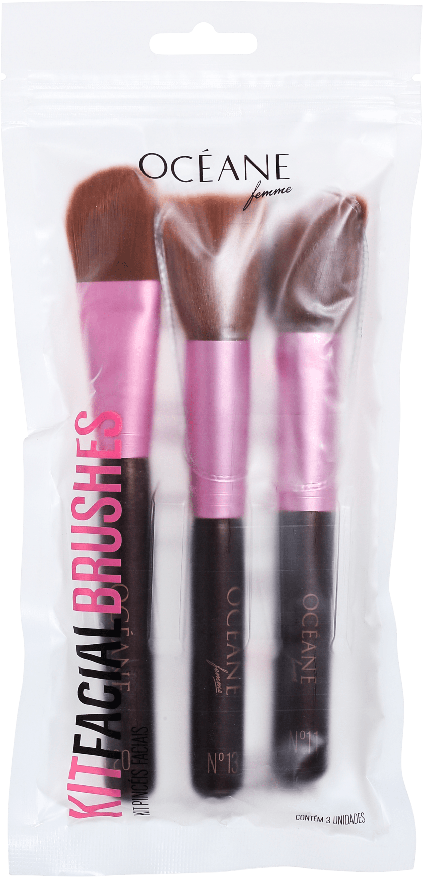 Kit de Pincéis Océane Femme Facial Brushes (3 produtos)