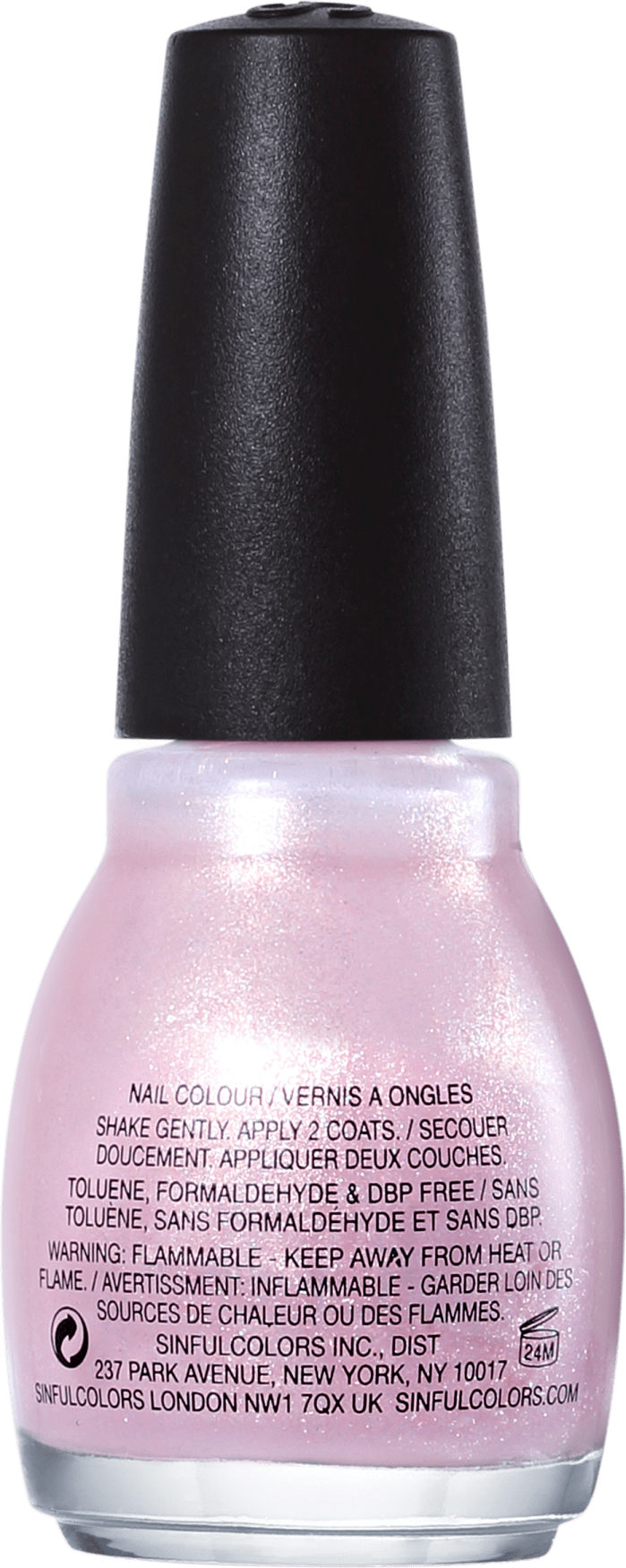 SinfulColors Professional Glass Pink 376 - Esmalte 15ml