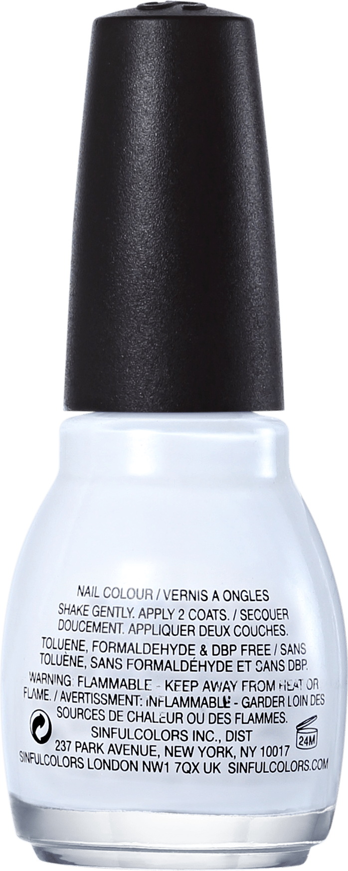 SinfulColors Professional Snow Me White 101 - Esmalte Cremoso 15ml