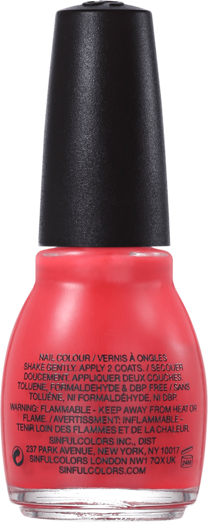 SinfulColors Professional Energetic Red - Esmalte Cremoso 15ml