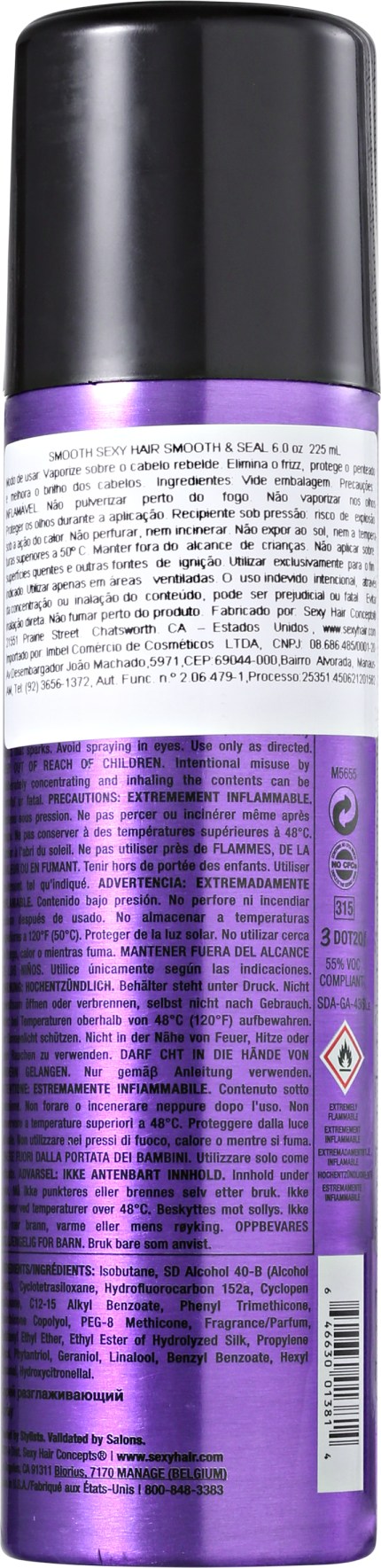 Sexy Hair Smooth & Seal - Spray de Brilho Anti-frizz 200ml