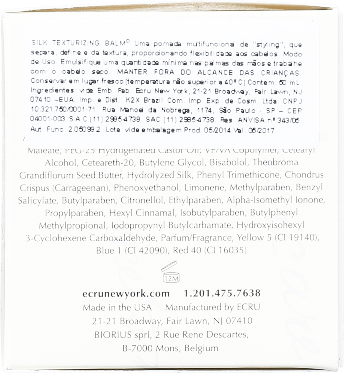 Ecru New York Silk Texturizing Balm - Pomada 50ml