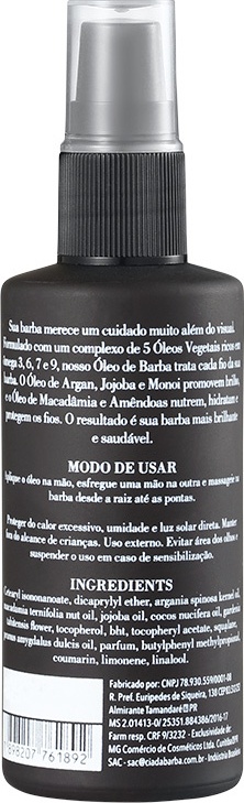 Cia da Barba - Óleo para Barba 50ml