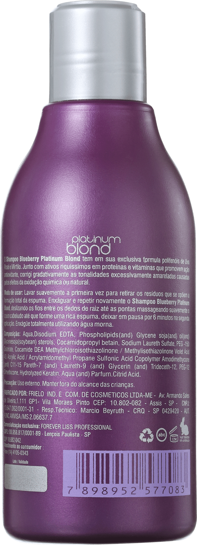 Forever Liss Professional Platinum Blond - Shampoo Matizador 300ml