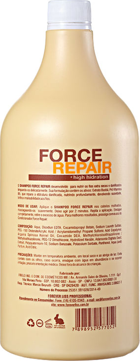 Forever Liss Professional Force Repair - Shampoo 1000ml