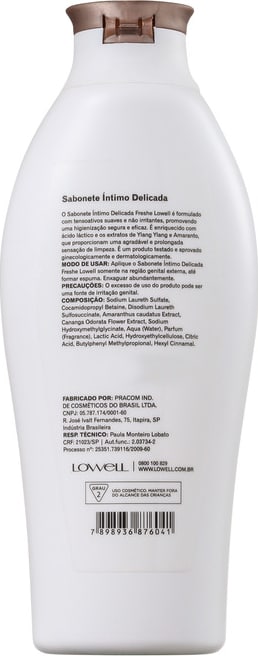 Lowell Freshe Delicada - Sabonete Íntimo 200ml