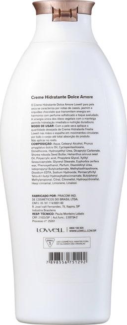 Lowell Freshe Dolce Amore - Creme Hidratante 200ml