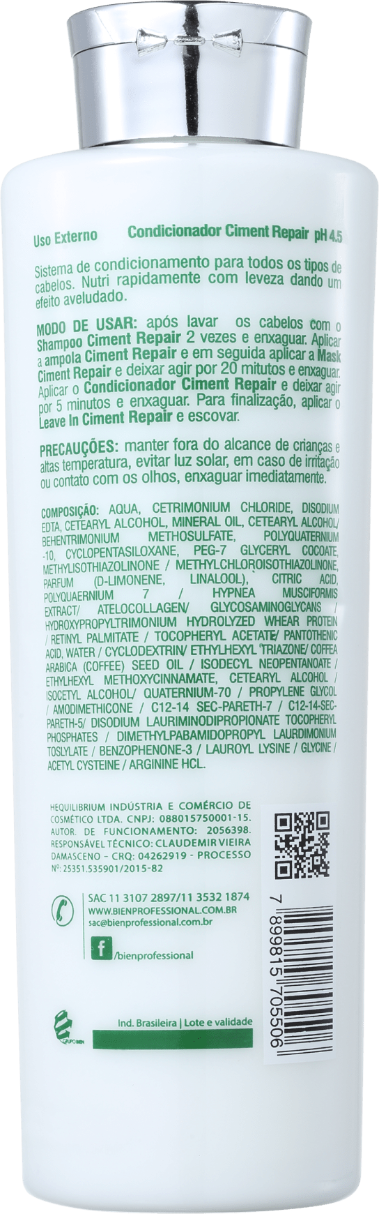 Bien Professional Ciment Repair Reparative Cream - Condicionador 1000ml