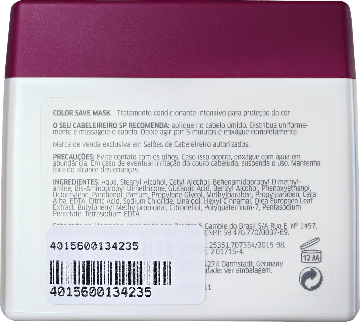 SP System Professional Color Save Mask - Máscara de Tratamento 400ml