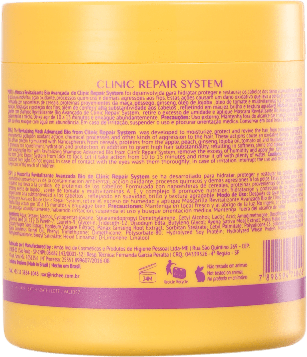 Richée Professional Clinic Repair System - Máscara Revitalizante 500g