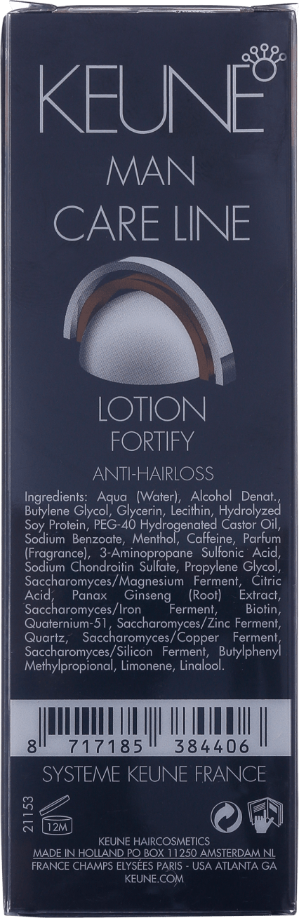 Keune Fortify Care Line Man - Loção Antiqueda 75ml