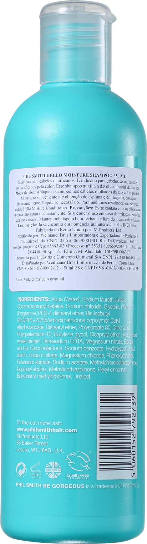 Phil Smith Moisture Rich - Shampoo 350ml