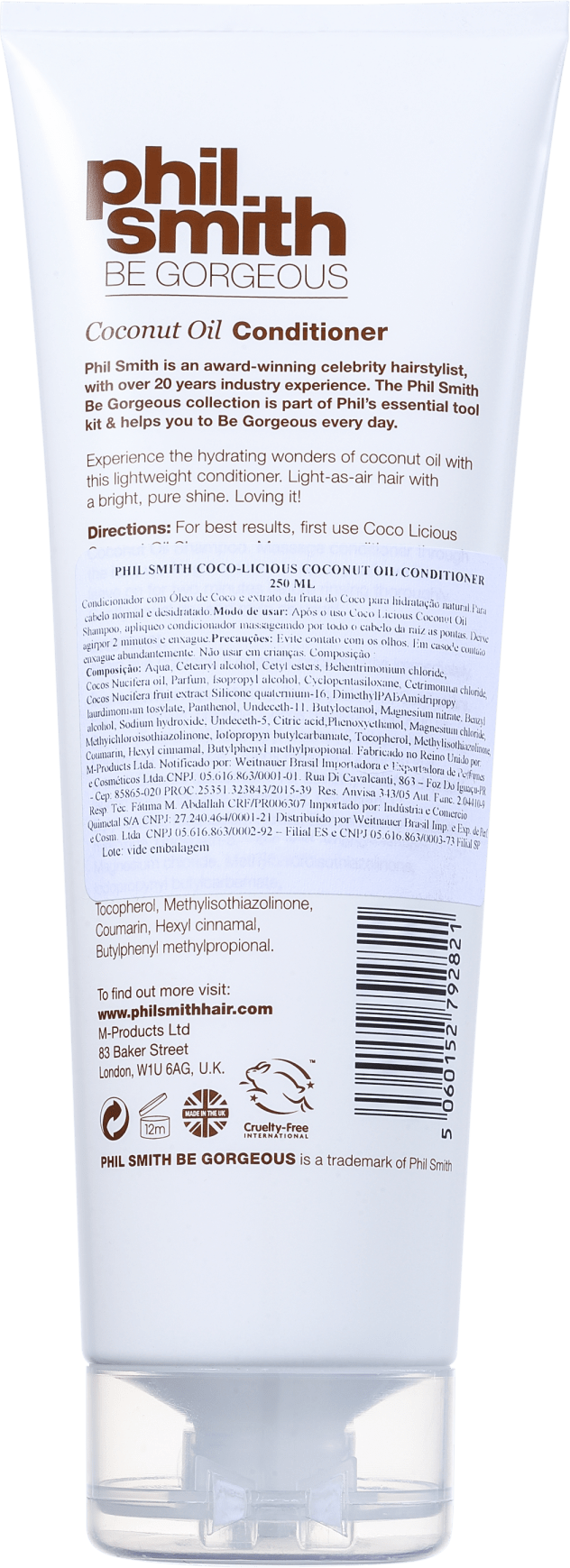 Phil Smith Coco-Licious Coconut Oil Conditioner - Condicionador 250ml