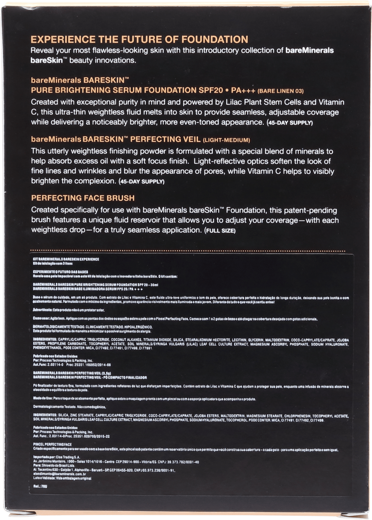 Kit bareMinerals bareSkin Experience Bare 03 Linen (3 produtos)