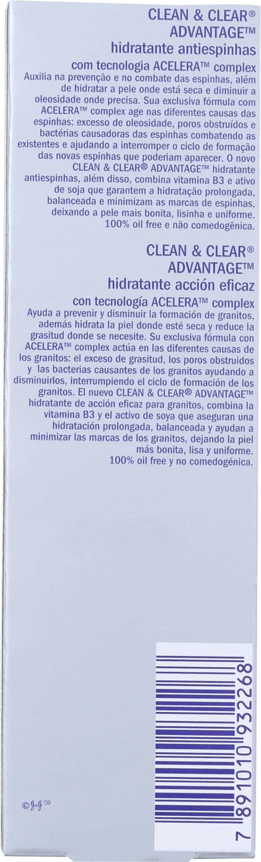 Clean & Clear Advantage - Hidratante Facial 50g