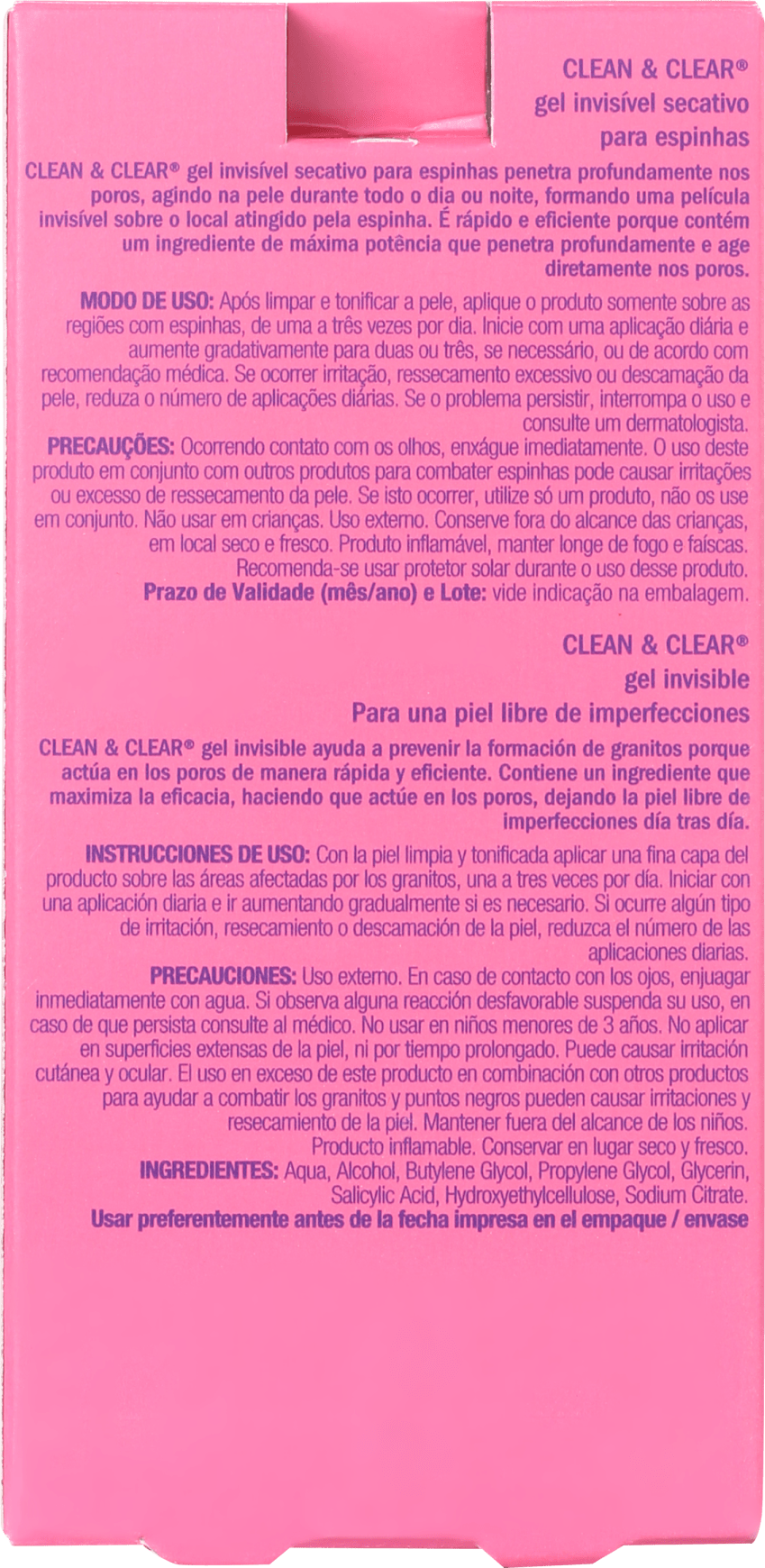 Clean & Clear Gel Invisível - Gel Secativo para Acne 22g
