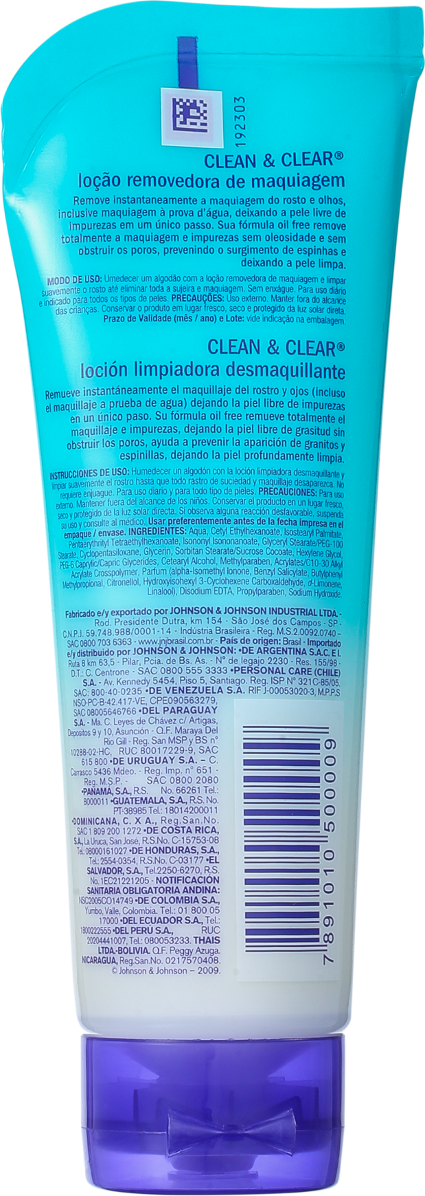 Clean & Clear Loção Removedora de Maquiagem - Loção Demaquilante 100ml