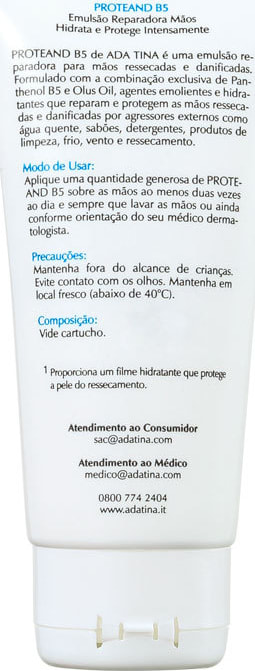 Ada Tina Proteand B5 - Hidratante para as Mãos 50ml