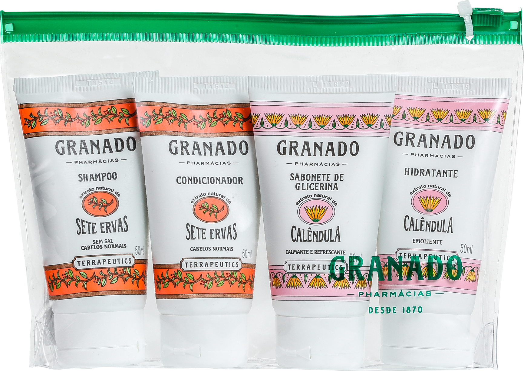 Kit Banho Granado Terrapeutics Amenities Calêndula Sete Ervas (4 produtos)