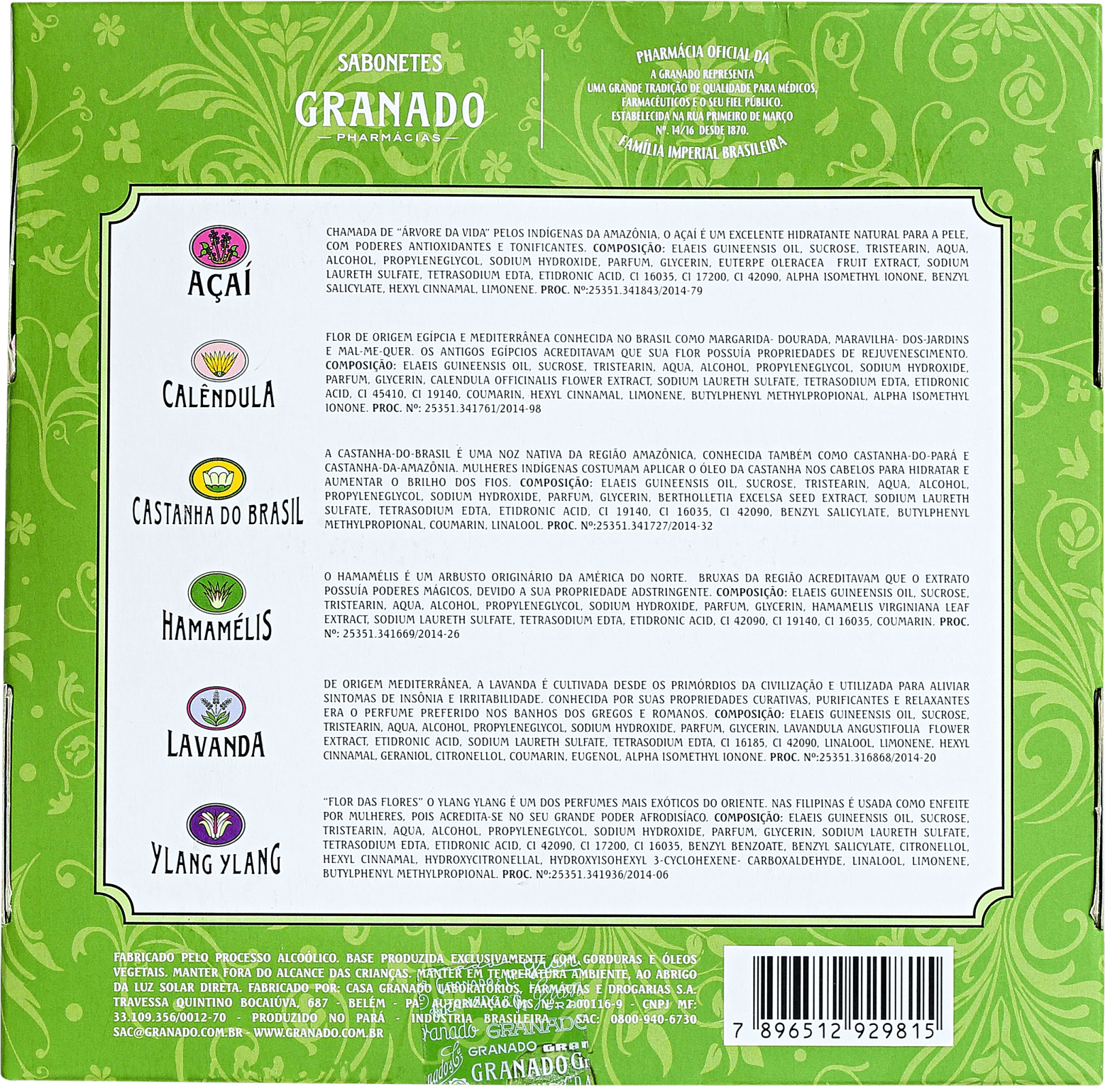 Kit Granado Terrapeutics Mix - Sabonetes em Barra 6x90g