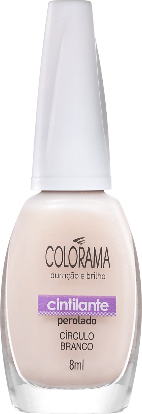 Colorama Forma em Cor Círculo Branco - Esmalte Transparente 8ml