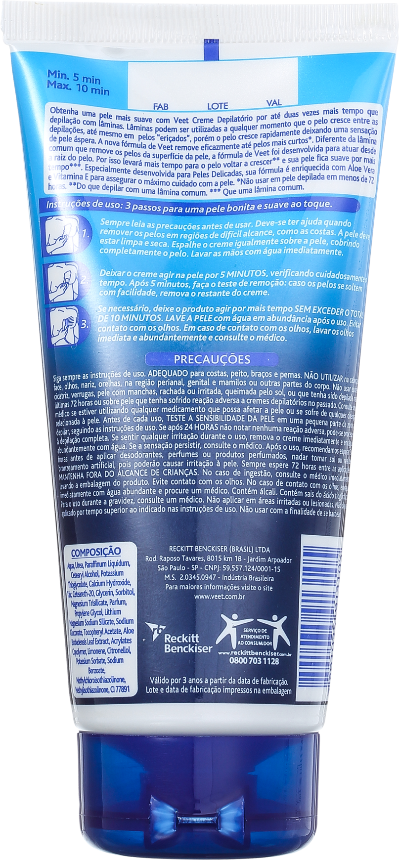 Veet For Men - Creme Depilatório Masculino 180ml