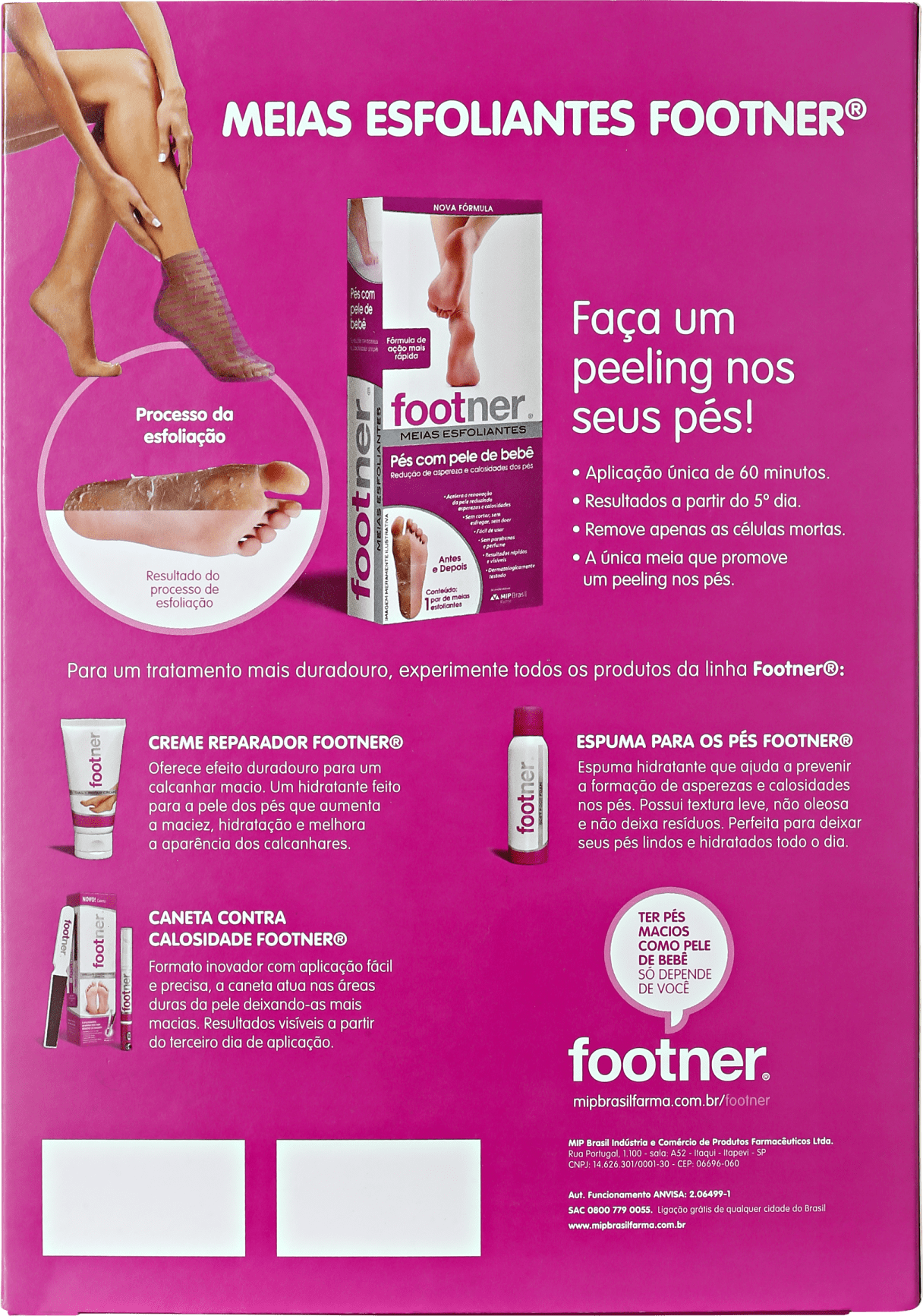 Kit Footner Pés Macios (2 produtos)