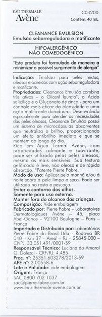 Avène Cleanance - Loção Hidratante Facial 40ml