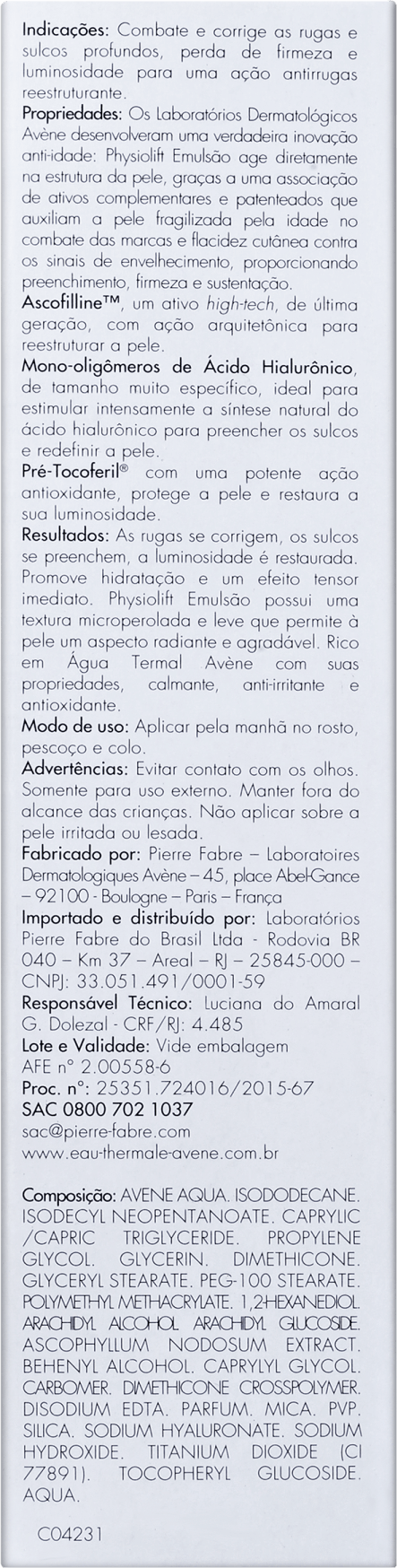 Avène PhysioLift Day Smoothing - Soro Anti-Idade 30ml