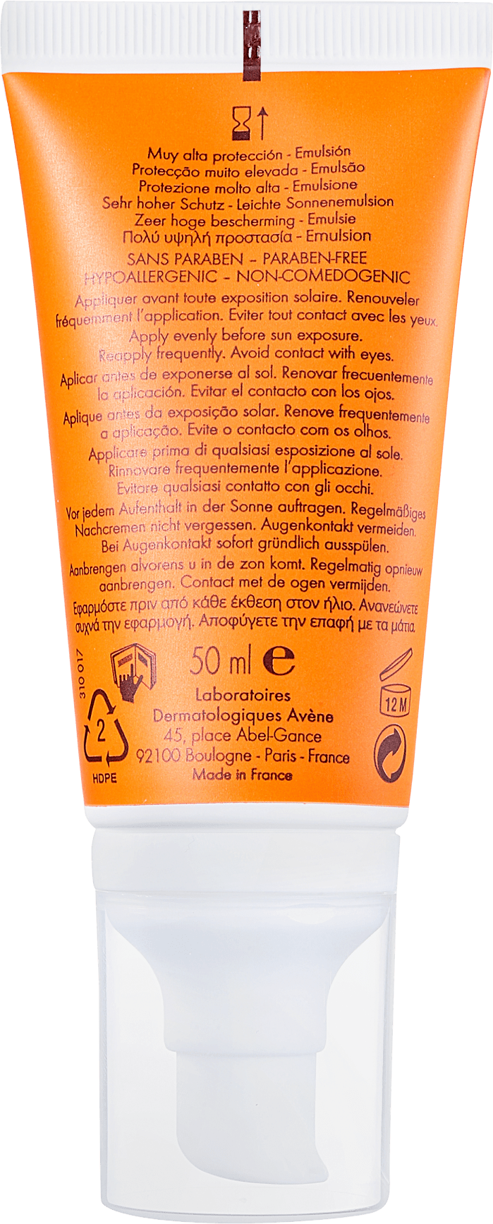 Avène Very High Protection FPS 50 - Protetor Solar Facial 50ml