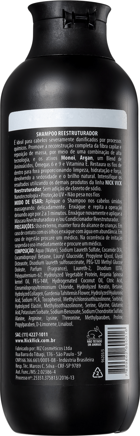 Nick & Vick PRO-Hair Reestruturador - Shampoo 250ml