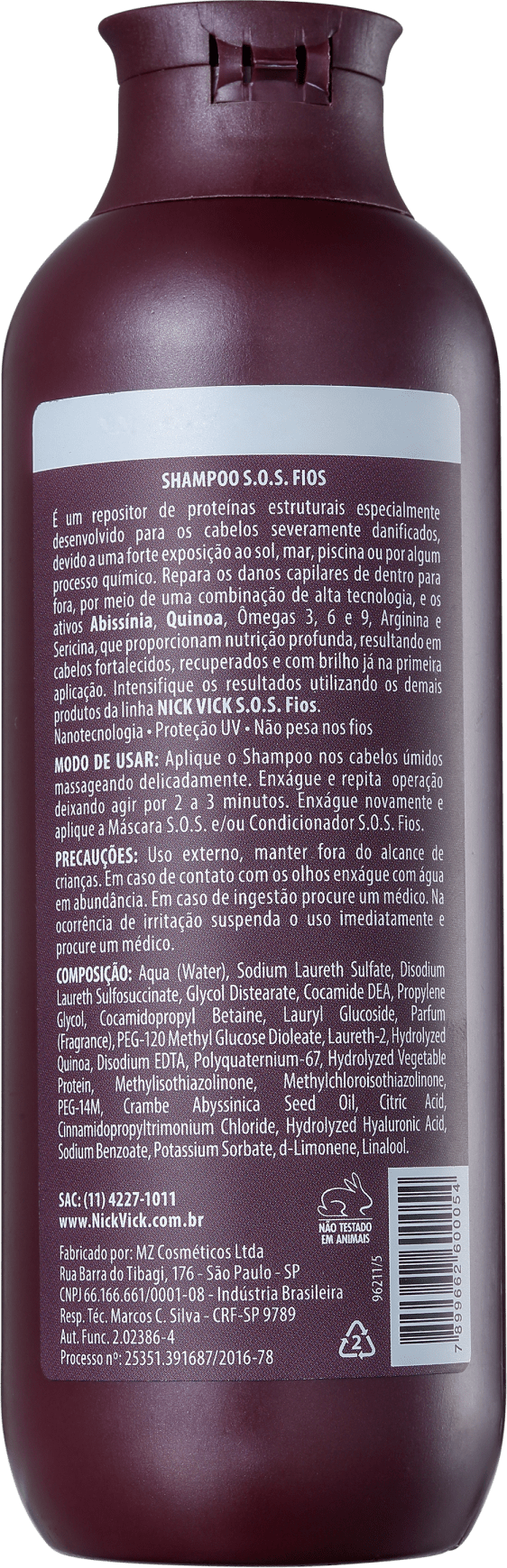 Nick & Vick PRO-Hair S.O.S Fios - Shampoo 250ml