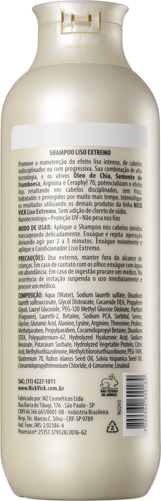Nick & Vick PRO-Hair Liso Extremo - Shampoo 250ml