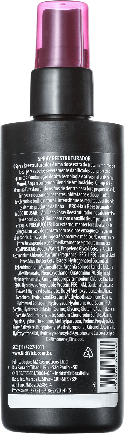 Nick & Vick PRO-Hair - Spray Reestruturador 100ml