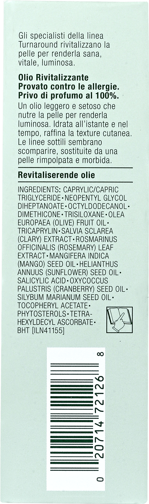 Clinique Turnaround Revitalizing - Óleo Hidratante Facial 30ml