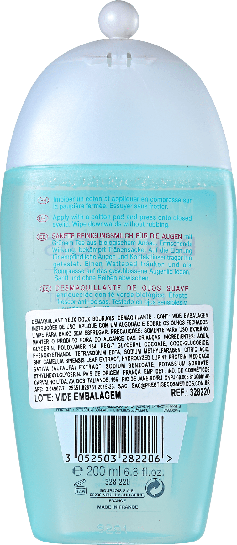 Bourjois Démaquillant Yeux Doux - Loção Demaquilante 200ml