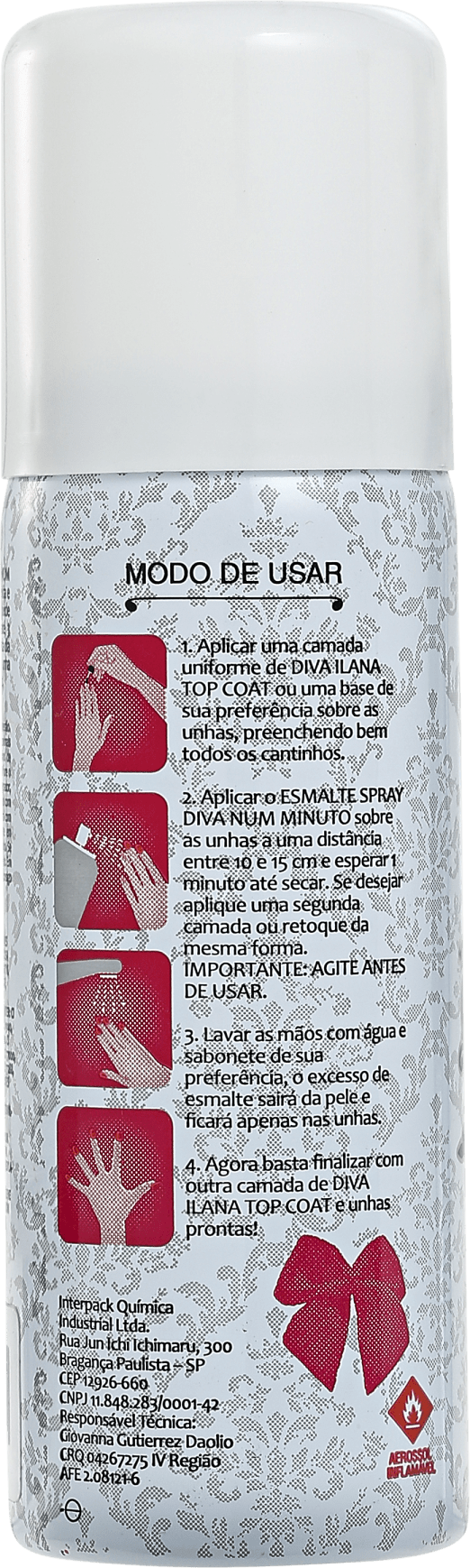 Diva Cosmetics Nadia - Esmalte em Spray Metálico 50ml