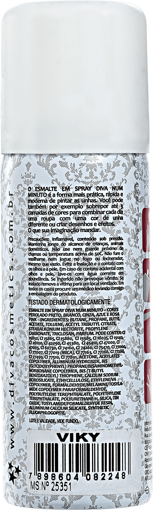 Diva Cosmetics Viky - Esmalte em Spray Perolado 50ml