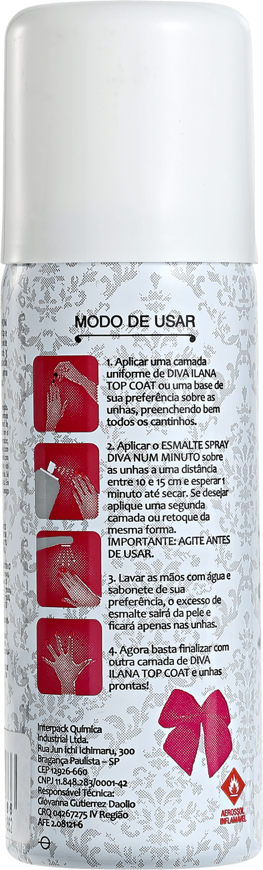 Diva Cosmetics Thaty - Esmalte em Spray Perolado 50ml